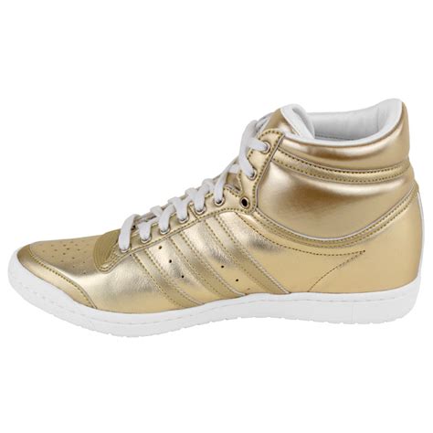 adidas top ten hi sleek weiß gold|adidas men's top ten hi.